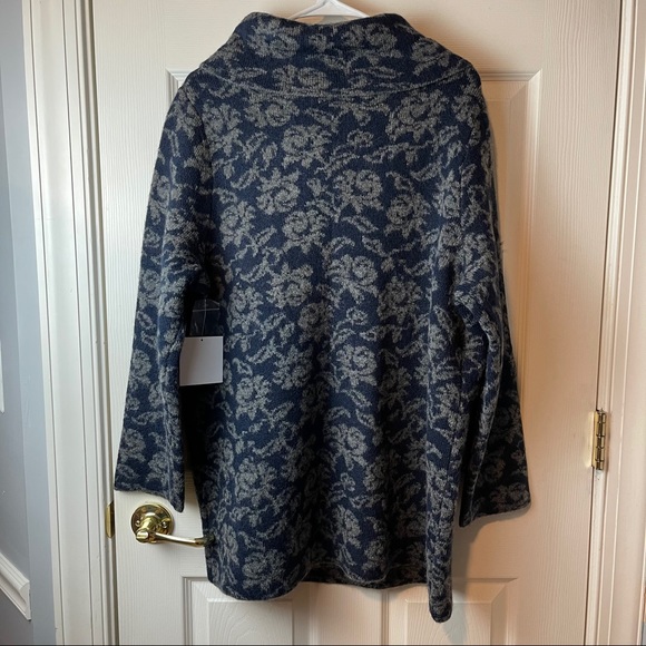 Ellen Tracy NWT Wool Blend Cardigan Wrap Sweater - Picture 2 of 10